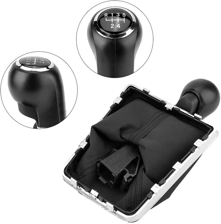 Gorgeri 5 Gang Car Schaltknauf Gaiter Schaltknaufmanschette Car Gear Schaltknauf Gearstick Gaiter Bo