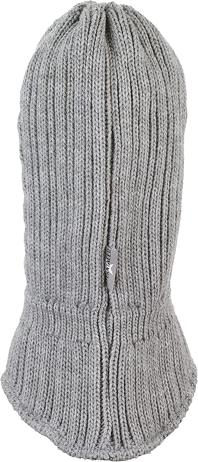 Sterntaler Unisex Kinder Kleinkinder Schalmütze Strick Zopfmuster Mütze 47 silber melange, 47 silber