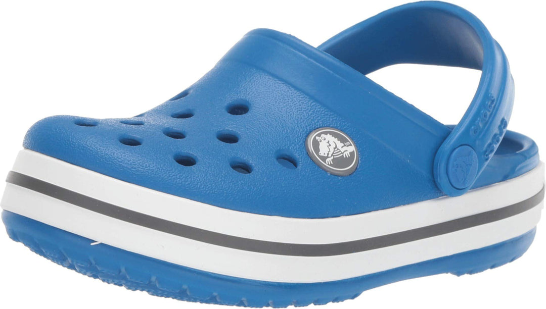 Crocs Unisex Kinder Crocband Clog KidsClogs 19/20 EU Bright Cobalt Charcoal, 19/20 EU Bright Cobalt