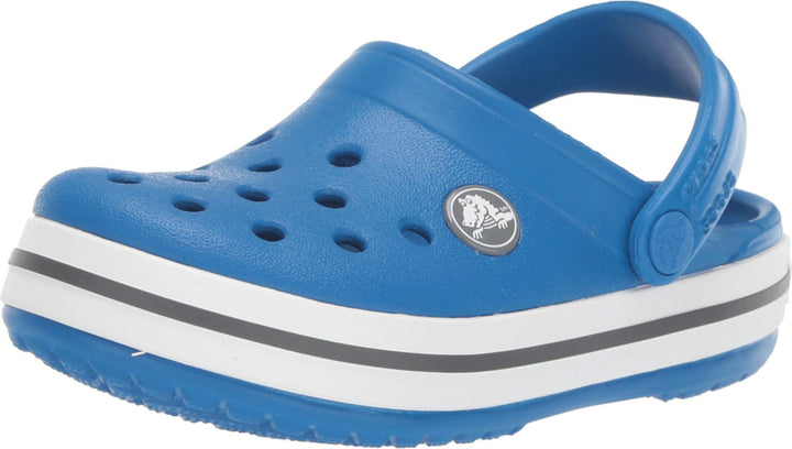 Crocs Unisex Kinder Crocband Clog KidsClogs 19/20 EU Bright Cobalt Charcoal, 19/20 EU Bright Cobalt