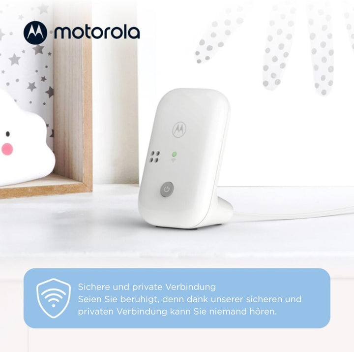 Motorola Nursery BabyPhone PIP10-230V - Tragbare Elterneinheit - 300 Meter Reichweite - Inkl. 2 Netz