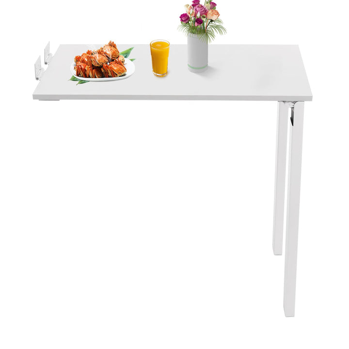 Wandmontierter Klapptisch Wohnwagen-Esszimmertisch, Wandklapptisch mit Zwei Tischbeine, Kleiner Schr