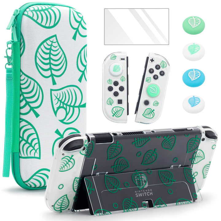 BRHE Case Switch Tasche für Nintendo Switch OLED mit Schutzhülle, Animal Crossing Switch Schutzhüll