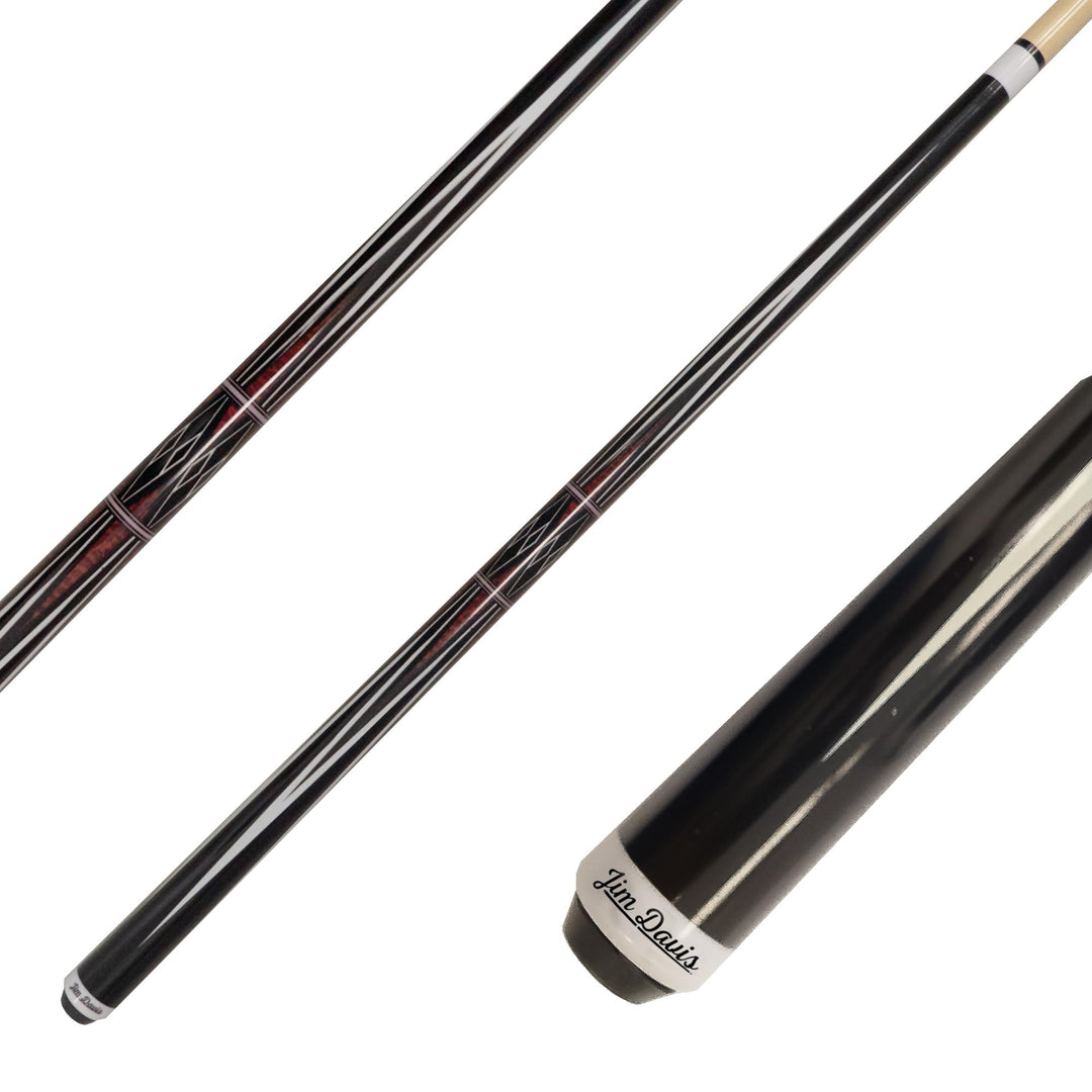 JIM DAVIS Profi Billardqueue Mirage, 12,5 mm Tip, Quick-Joint mit Gewindeschutz, Poolbillard-Cue mit
