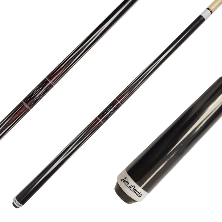JIM DAVIS Profi Billardqueue Mirage, 12,5 mm Tip, Quick-Joint mit Gewindeschutz, Poolbillard-Cue mit