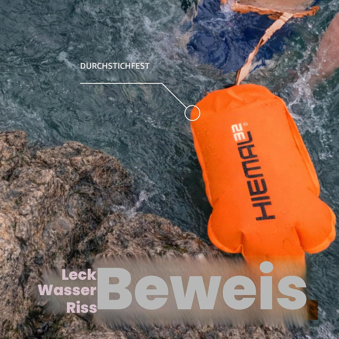 Schwimmboje für offene Gewässer, 15 l, vollständig wasserdicht, Schwimmblase – super sicher mit höhe