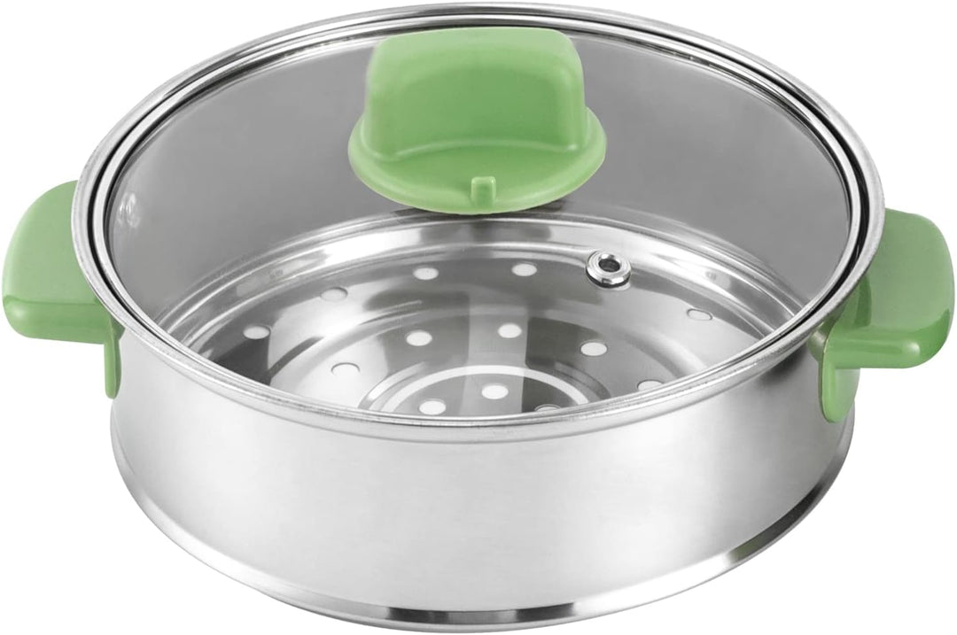 Elektrische Hot Pot Topf mit Dampfgarer, Tragbare Antihaft Kochtopf Multifunktion Elektrotopf mit Do