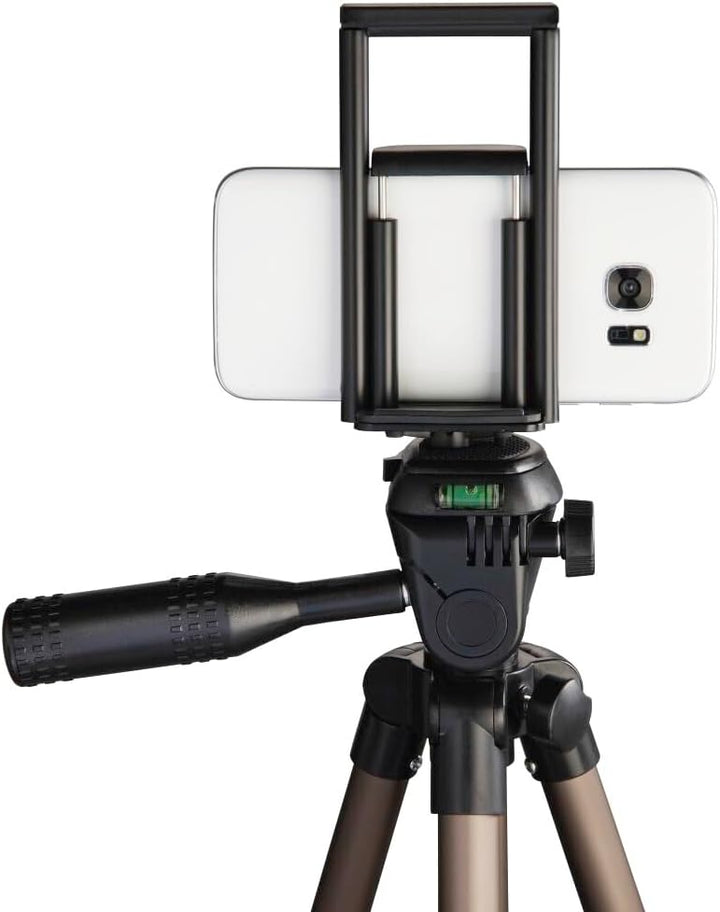 Hama Stativ für Handy und Tablet (Stativ mit Halterung für Selfies, 3D Stativkopf drehbar und neigba