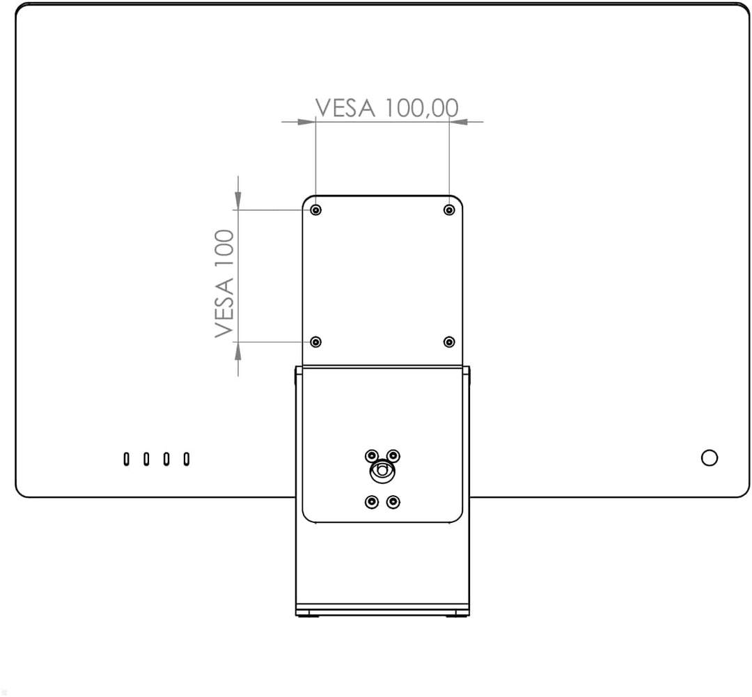 MonLines V089 VESA Adapter kompatibel mit Apple iMac 24 Zoll mit Standfuss