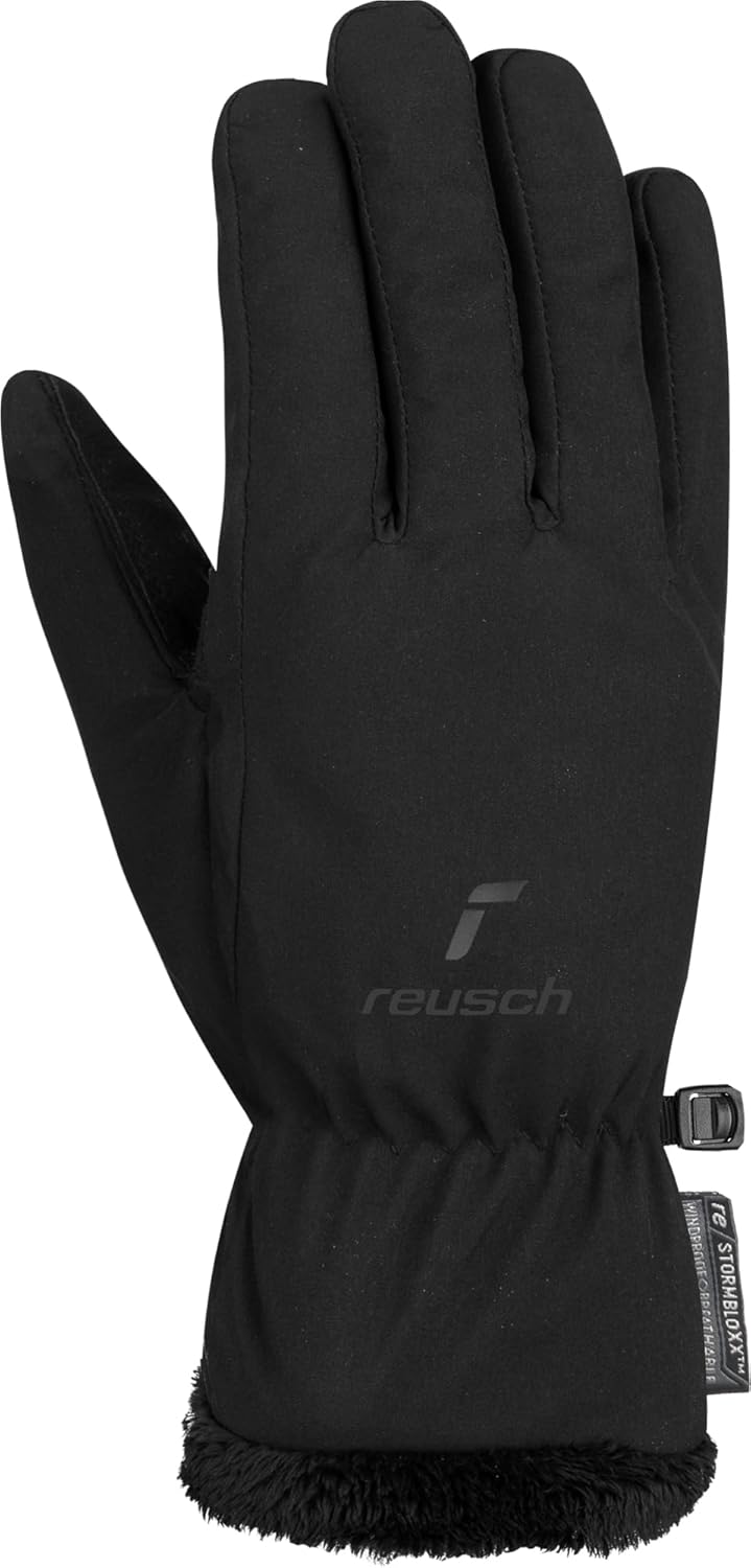 Reusch Damen Handschuhe Daily Lady Stormbloxx Winddicht, Extra Atmungsaktiv 6 Schwarz, 6 Schwarz