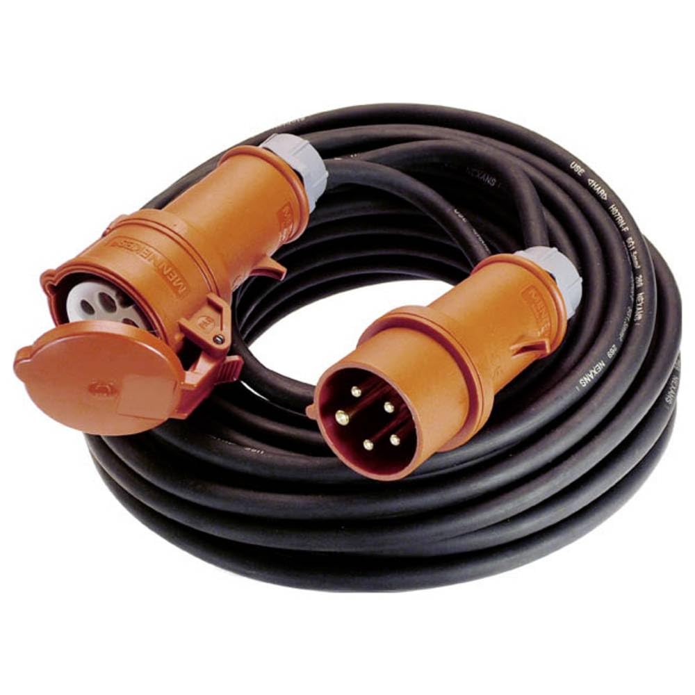 as - Schwabe Starkstrom Verlängerungskabel 10 m H07RN-F 5G2,5 - CEE Phasenwendestecker - 400V/32A/ca