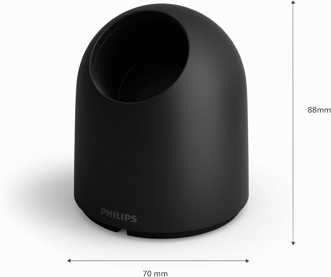 Philips Hue Secure Standfuss für kabelgebundene Überwachungskamera, schwarz, Schwarz