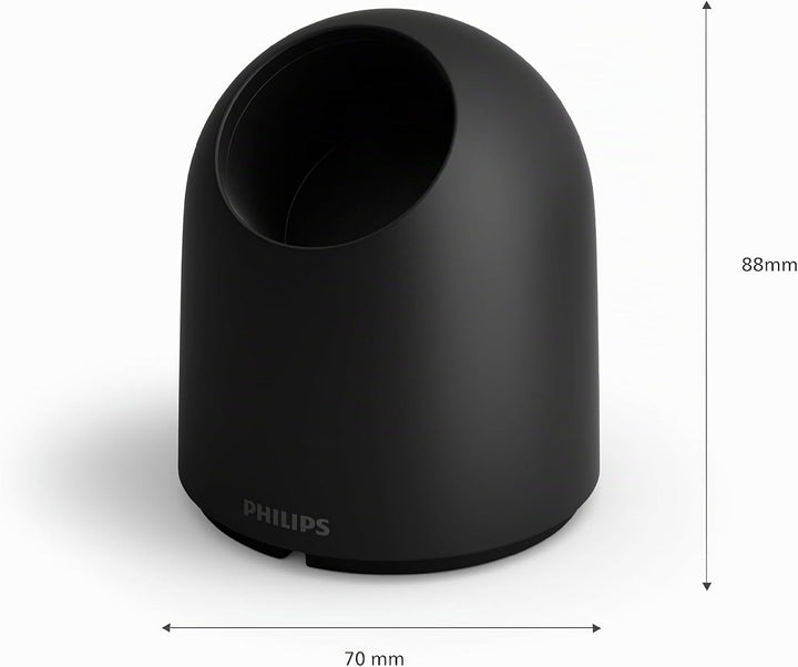 Philips Hue Secure Standfuss für kabelgebundene Überwachungskamera, schwarz, Schwarz