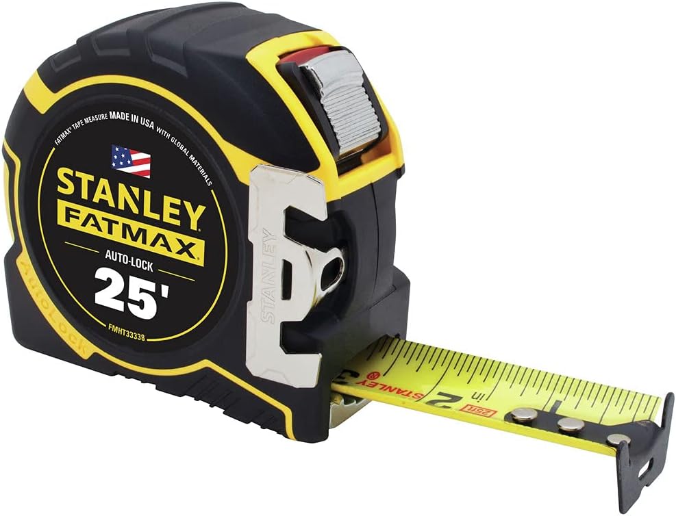 STANLEY Massband, automatische Verriegelung, 6,5 m (FMHT3338L) 25', gelb 3.4 m