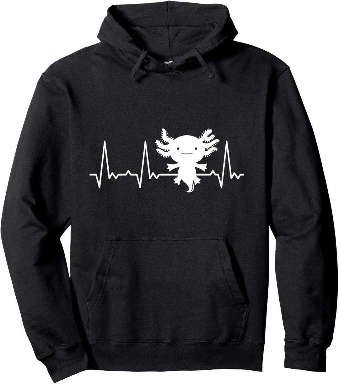 Herzschlag Axolotl Pullover Hoodie