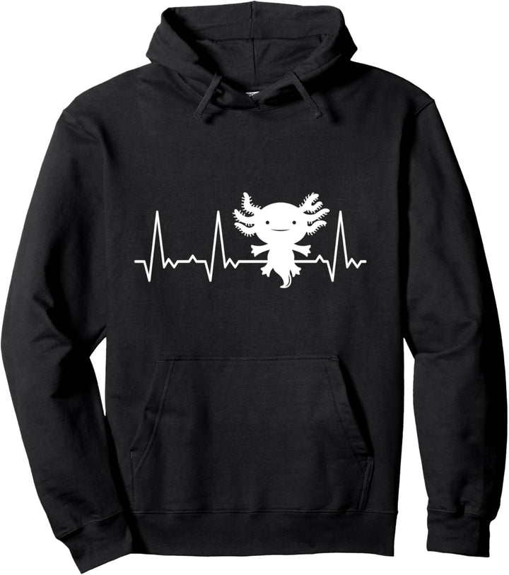 Herzschlag Axolotl Pullover Hoodie