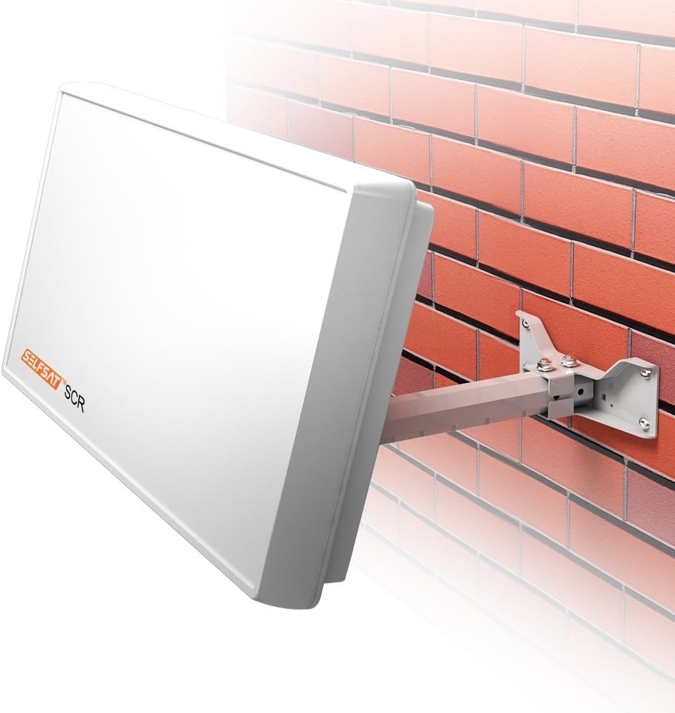 Selfsat H21D-SCR Flachantenne (mit 2 Legacy und 1 SCR Ausgang) Weiss