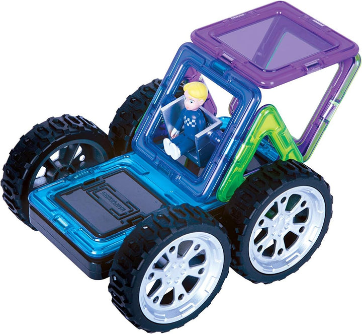 Magformers 707016 Rally Kart Boy Racer Construction Set, Multicolor