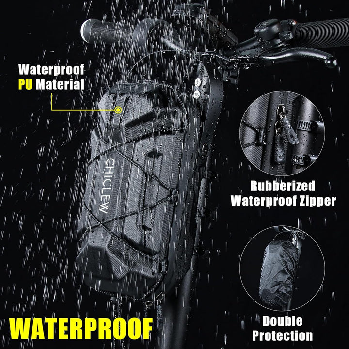 CHICLEW 3L Grosse Kapazität Scooter Tasche, Schnellverschluss Wasserdichte E Roller Tasche, Tragbare