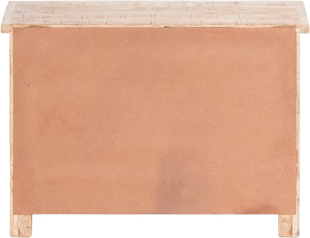 Woodkings® Flurbank Caribou massiv Holz Sitzbank Holzbank Sitzkommode Schuhbank Garderoben Flurmöbel