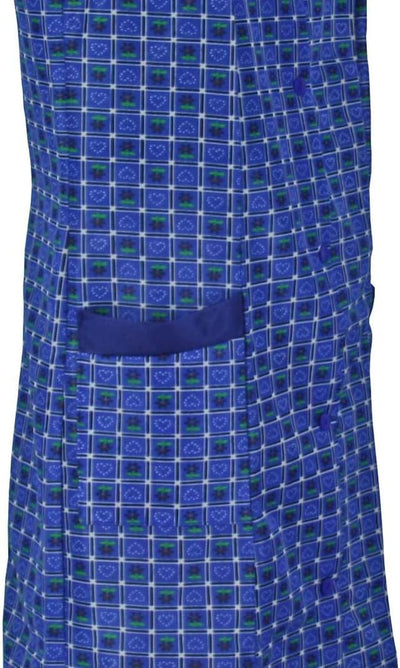 Kittel Schürze Dederon Nylon Kittelschürze versch. Farben 58 Design 1, 58 Design 1
