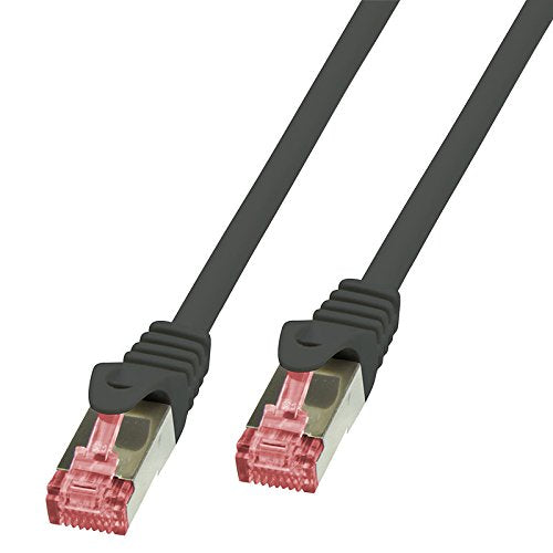 BIGtec LAN Kabel 50m Netzwerkkabel Ethernet Internet Patchkabel CAT.6 schwarz Gigabit SFTP doppelt g