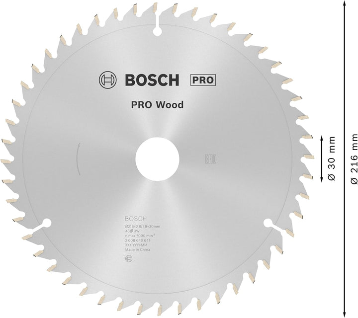 Bosch Accessories Bosch Professional 1x Kreissägeblatt Optiline Wood (Sägeblatt für Holz, Ø 216 x 30