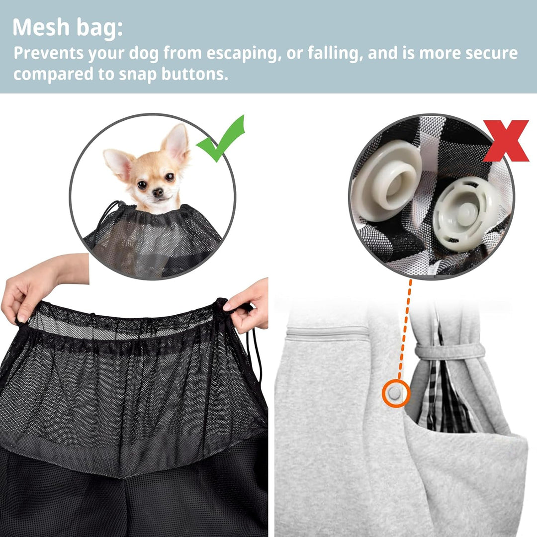 CUBY Hundetragetasche, Sommer Tragetücher Hunde Kleine Hunde Katze Netz Schlinge Tragetuch Single Sc