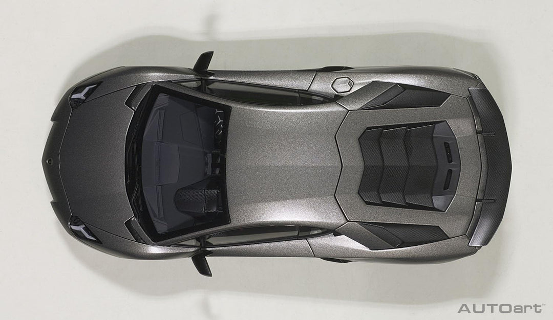 AUTOart – 74554 – Modellbau – Lamborghini Aventador LP750 – 4 SV – 2015 – Echelle 1/18, grau matt Gr