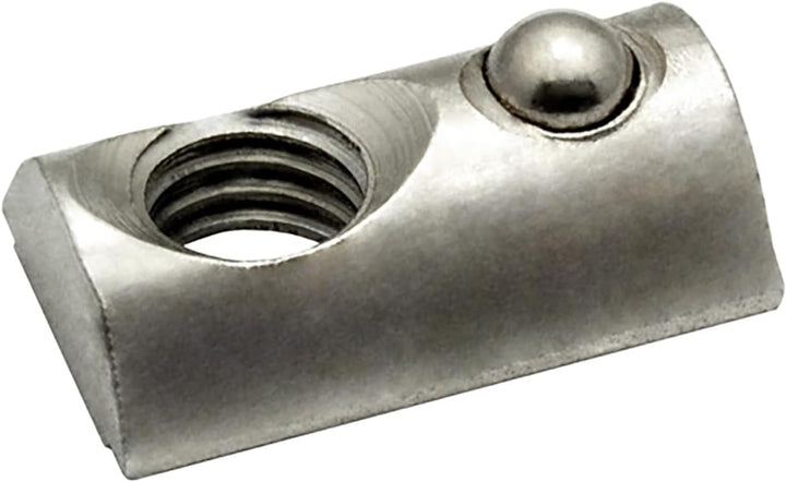 Nutenstein mit Federkugel und Steg M8 Nut 8 für Aluprofil 40-er - 100 Stück, 100 Stück