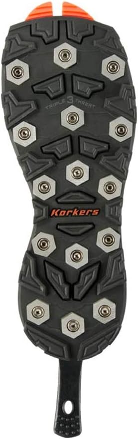Korkers OmniTrax v3.0 Interchangeable Sole - Triple Threat Aluminum Hex Disc 10, 10