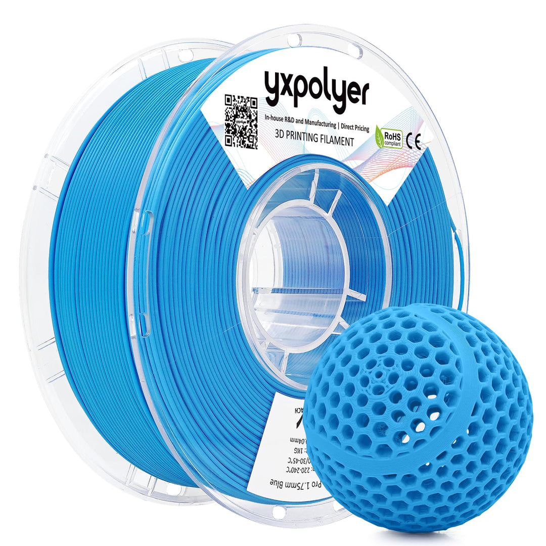 YXPOLYER Flexibles PLA Pro 3D-Drucker-Filament für Airless Basketball luftlose Basketbälle, leichtes