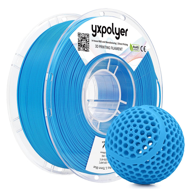 YXPOLYER Flexibles PLA Pro 3D-Drucker-Filament für Airless Basketball luftlose Basketbälle, leichtes