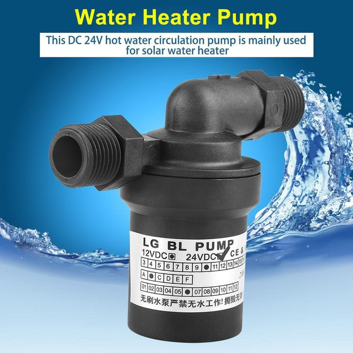 Heisswasserpumpe, bürstenlose DC24V 18W Warmwasserbereiter Heissumwälzpumpe Taucharm Geräuscharm 1/2