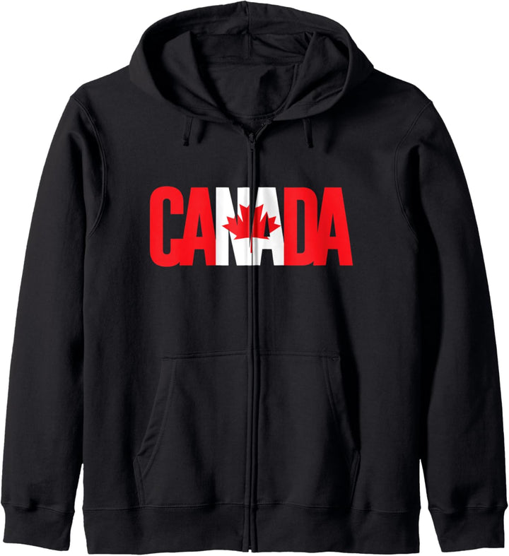 Kanada Flagge Ahornblatt Canada Vintage Kapuzenjacke