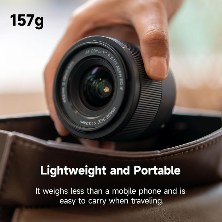 VILTROX AF 20mm F2.8 Air FE Objektiv für Sony E-Mount, 20mm f/2.8 Weitwinkel-Vollformat-Autofokusobj