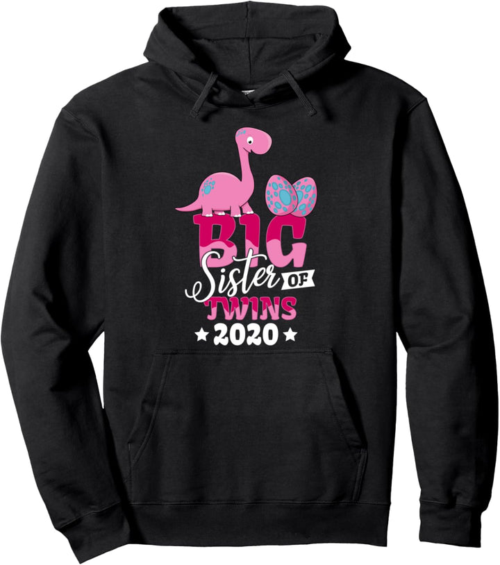 Big Sister of Twins 2020 Grosse Schwester von Zwillingen Pullover Hoodie