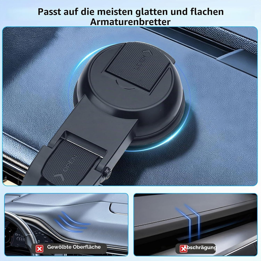 EEEKit Saugnapfhalterung für Carplay-Bildschirm, 360° Drehung und Einstellbarer Anti-Wackel Stabilis