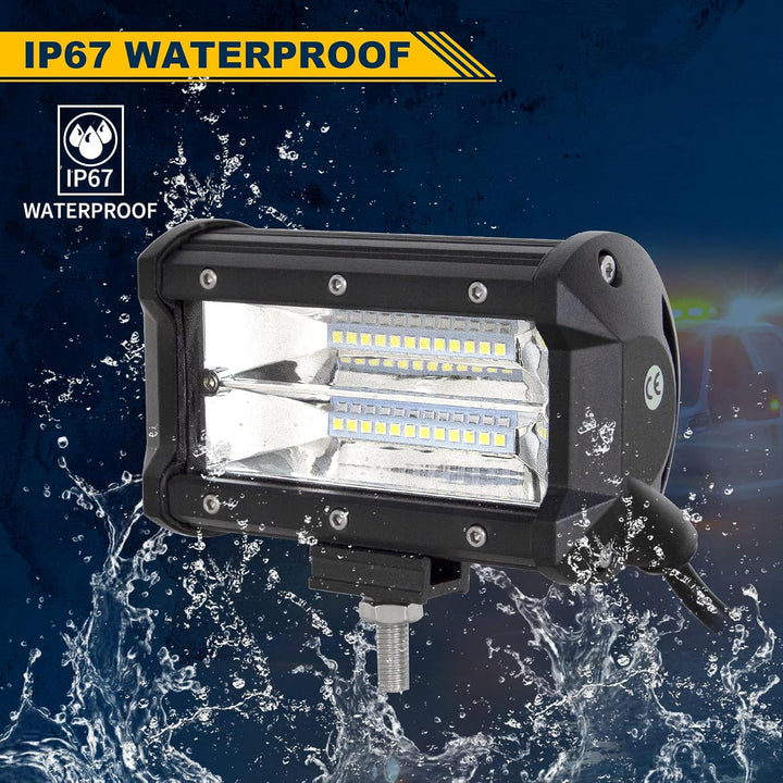 Willpower LED Arbeitsscheinwerfer Bar 50cm 288W Zusatzscheinwerfer 12V IP67 Wasserdicht Flutlicht Sp