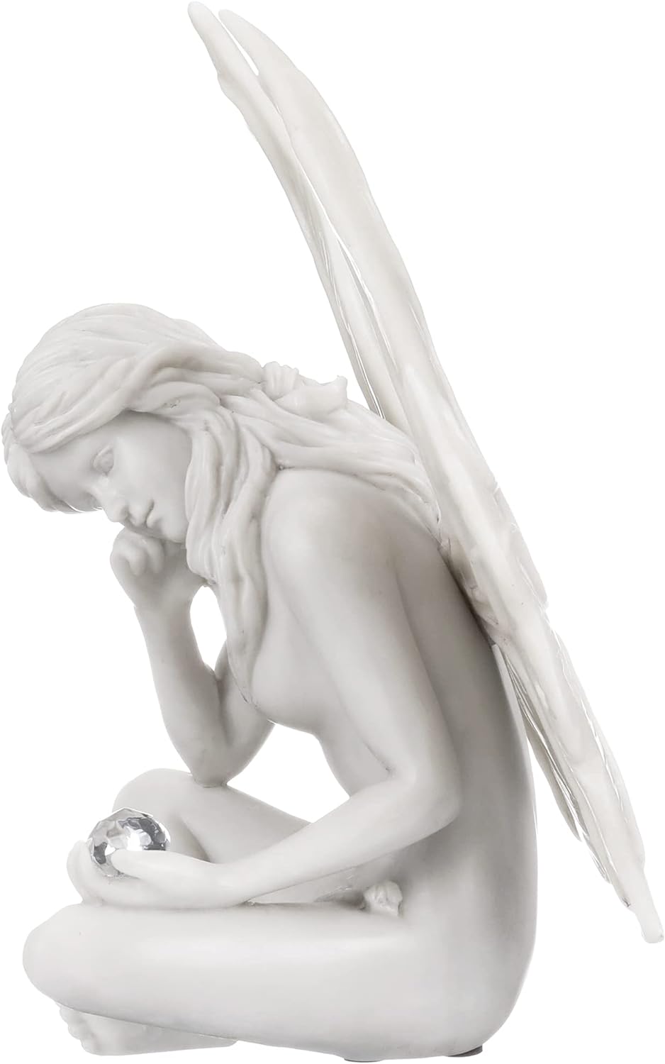 Design Toscano Feenfigur nach "The Secret Garden Fairies", elfenbein, Masse: 15 x 19 x 25,5 cm starr