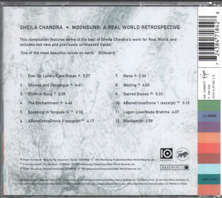 Moonsung: a Realword Retrospective, Audio-CD