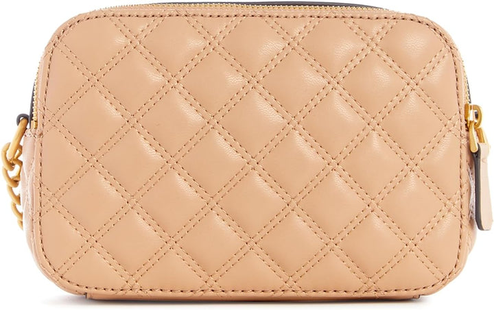GUESS Damen Giully Umwandelbare Klappe Crossbody, Flap Beige, Beige