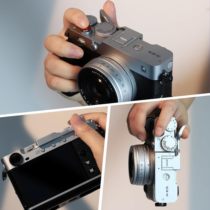 Haoge THB-XE5-S Daumen-Up-Griff für Fujifilm X-E5 Kameragehäuse, digitales Zubehör, Metall, Blitzsch