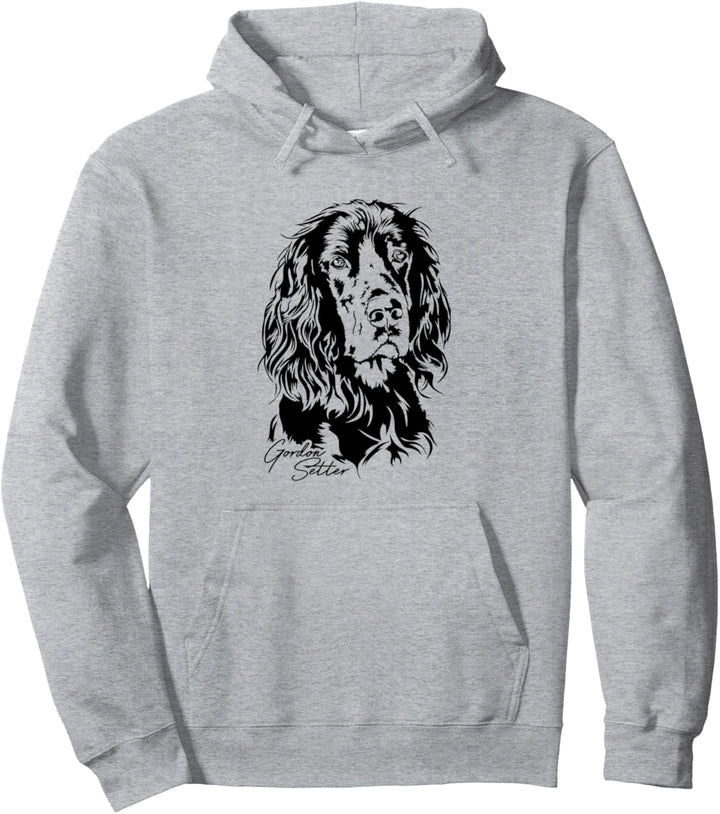 Gordon Setter Hund Hunde Jagdhunde Hundeportrait Pullover Hoodie