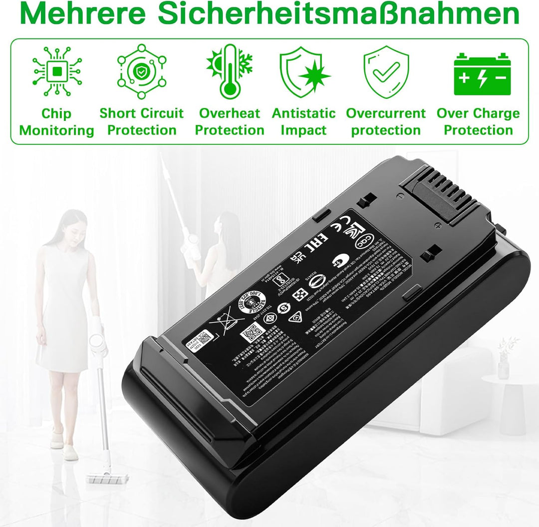 2200mAh VCA-SBTA95 Ersatzakku für Samsung Bespoke Jet 95 Jet 85 Akkustaubsauger, kompatibel mit VS20