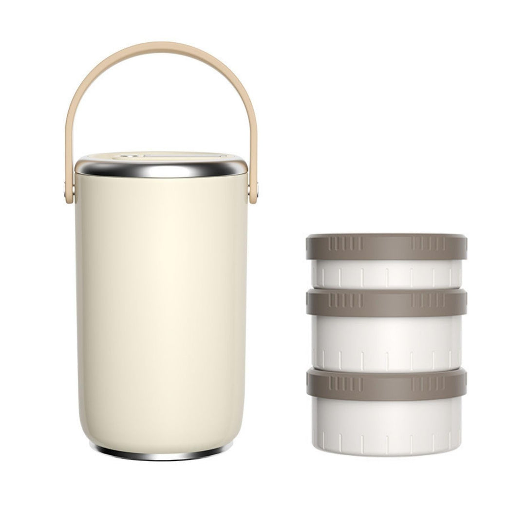 Thermobehälter für Essen 2600ml, Edelstahl Warmhaltebehälter Tragbare Isolierte Thermobecher Essen m
