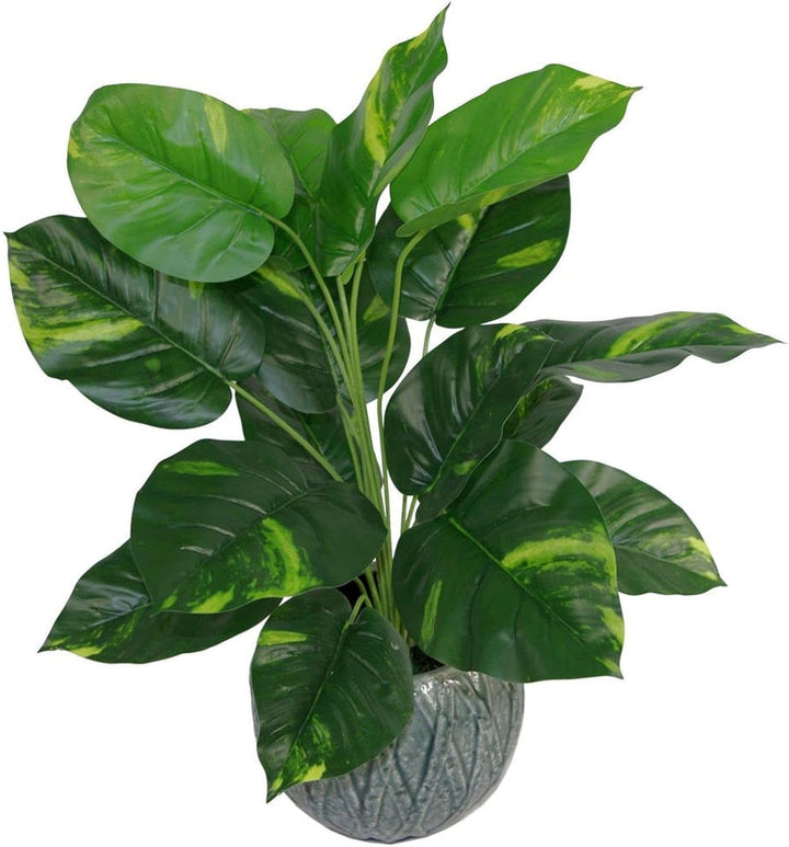 Leaf Design UK Realistische grosse künstliche Blattpflanze mit Topf Devils Ivy, 60 cm, Devils Ivy, 6