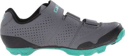 Giro Women's Mantra R, Charcoal/Turquoise, 39 (US Women's 7.5) B - Medium