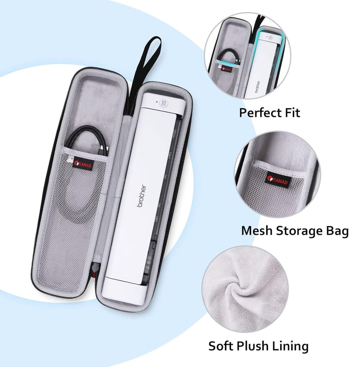 XANAD Tasche für Dokumentenscanner, kompatibel für Brother DS-640 / DS-740 / DS-940 Mobiler Scanner