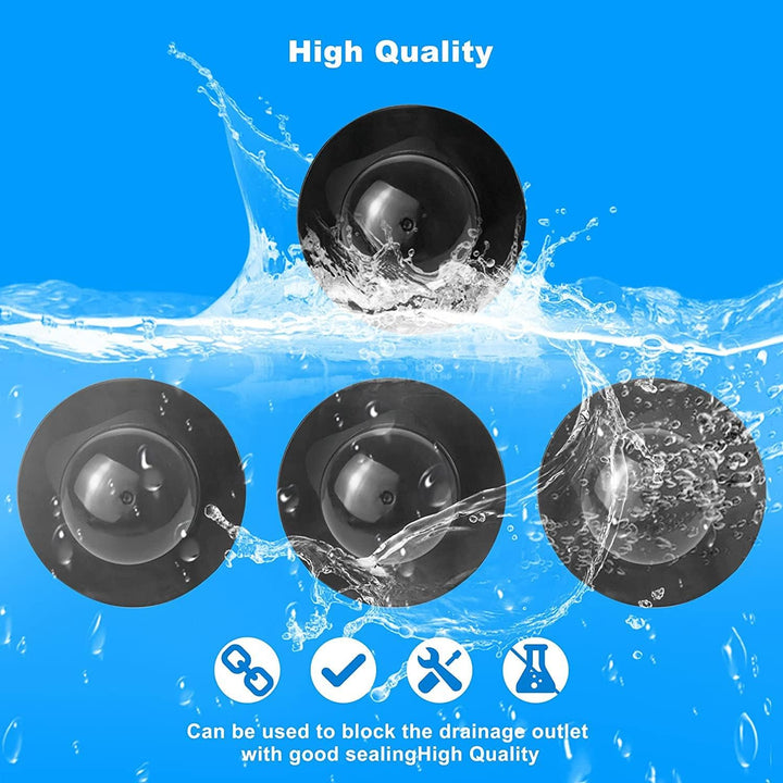 MEISO 10 Stück Intex Pool-Stöpsel für Pool-Filterpumpe, kompatibel mit Intex Pool (schwarz)